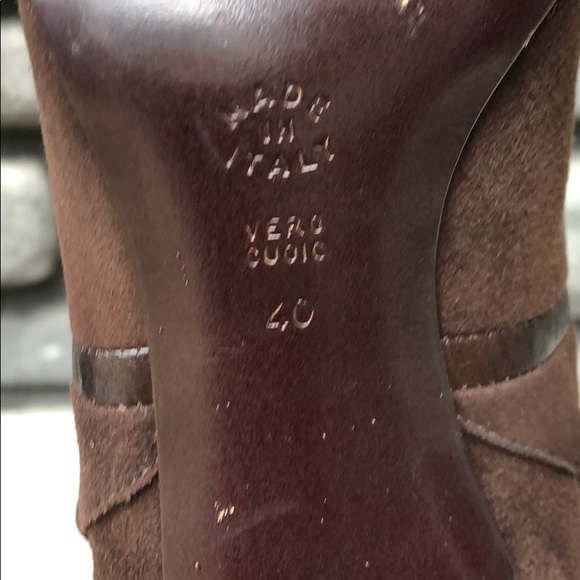 Brown Suede Narciso Rodriguez Boots Vintage sz 10 - Picture 8 of 8